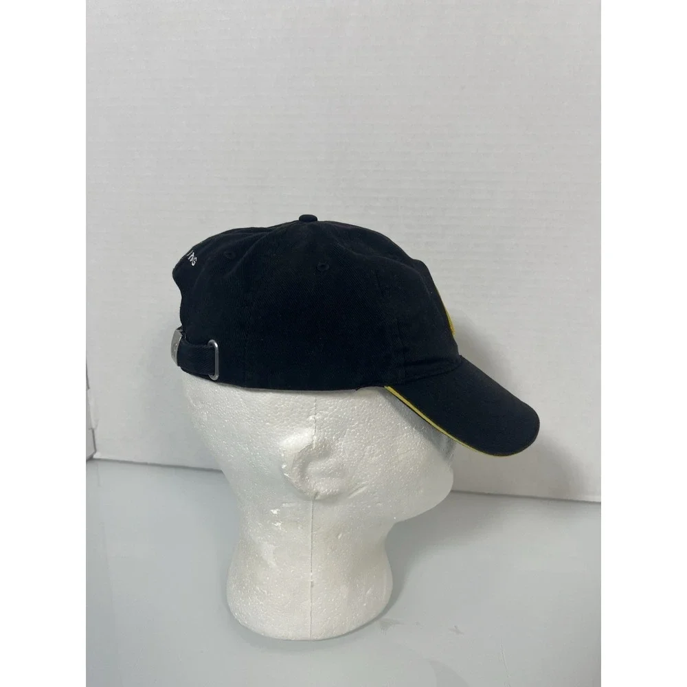 Breitling Black Yellow Strapback Hat Cap Logo‎ 1884 Organic Cotton OSFA